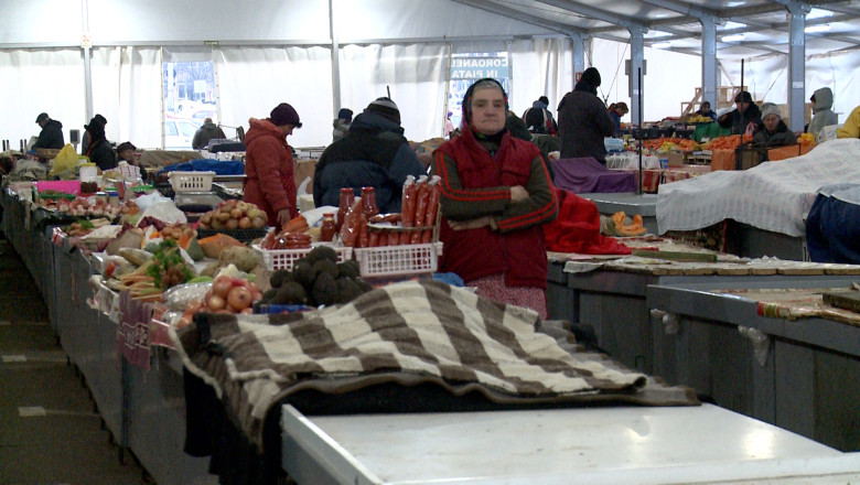 Piete fara comercianti din cauza frigului Imagine