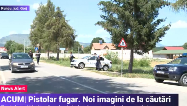 Pistolarul din Gorj a fost vazut aseara, dar politistii nu au ajuns la timp la locul indicat de martori Imagine