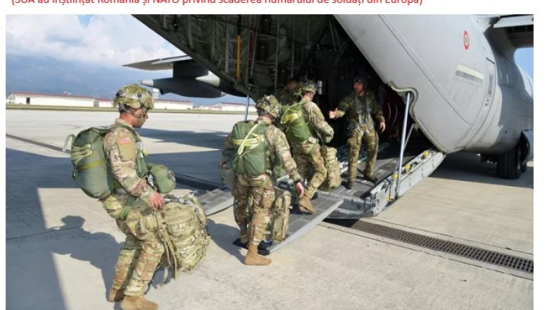 Plecarea unor soldati americani din Romania, deschidere de pagina in presa de stat din Rusia Imagine