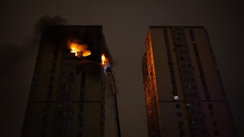 Ploaia de drone ale Rusiei traumatizeaza populatia Ucrainei. „Acum jumatate de an erau 50 pe luna. Acum sunt 100 pe noapte” Imagine