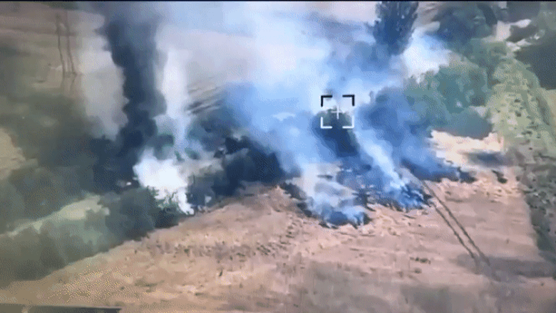 „Ploaia de tungsten”: Ucrainenii au distrus un intreg convoi al armatei ruse cu o salva de bombe cu submunitii lansate de HIMARS Imagine