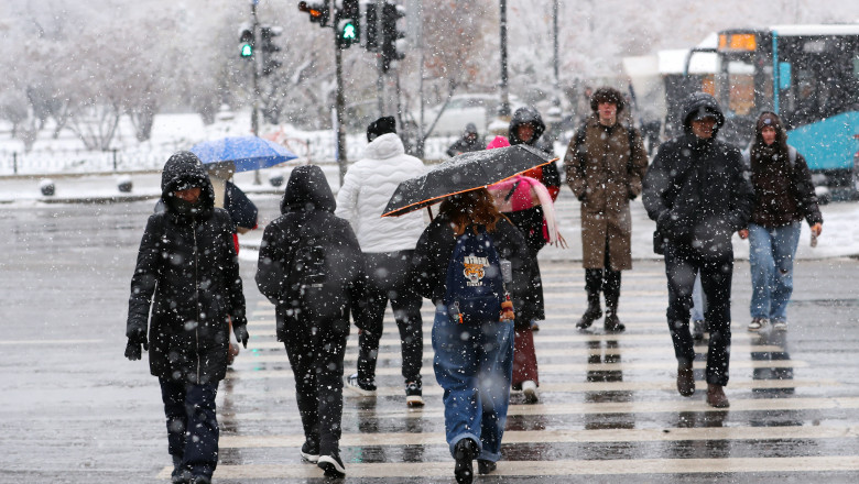 Ploi si lapovita, in aproape toata tara. Meteorologii anunta si temperaturi de pana la -15° Imagine