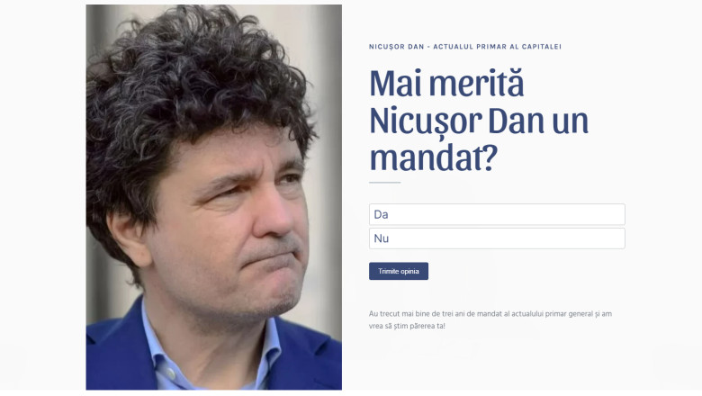 PNL Bucuresti lanseaza campania online «Ce-ai facut, Nicusor?» pentru a afla direct de la cetateni daca Nicusor Dan merita alt mandat Imagine