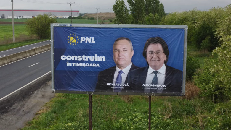 PNL l-a botezat „Gheorghe” pe fostul primar Nicolae Robu intr-un afis electoral alaturi de Nicolae Ciuca Imagine