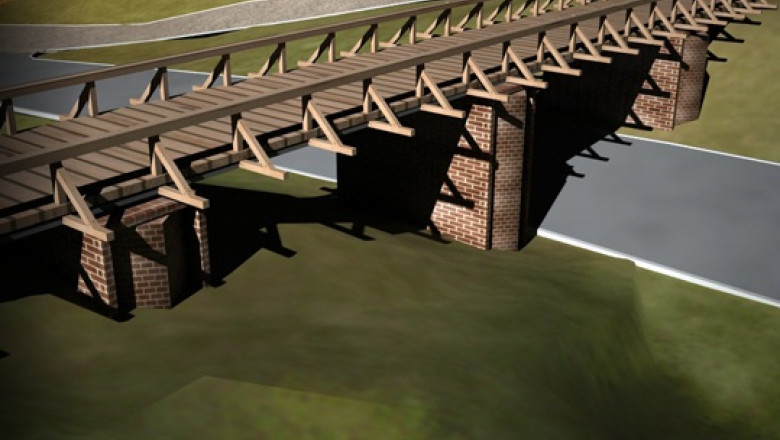 Pod medieval, refacut dupa 160 de ani in Cetatea din Oradea Imagine