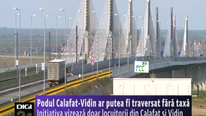 Podul Calafat-Vidin ar putea fi traversat fara taxa in weekend de locuitorii din cele doua orase Imagine