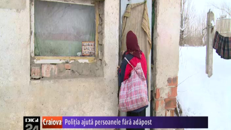 Politia ajuta oamenii fara adapost din Craiova Imagine