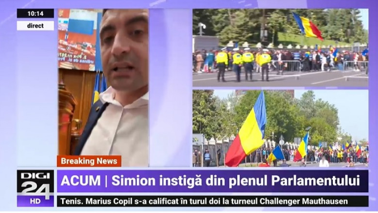 Politica AUR: scandal, violenta si extremism. Liderul partidului, George Simion, a facut din nou circ in Parlament Imagine