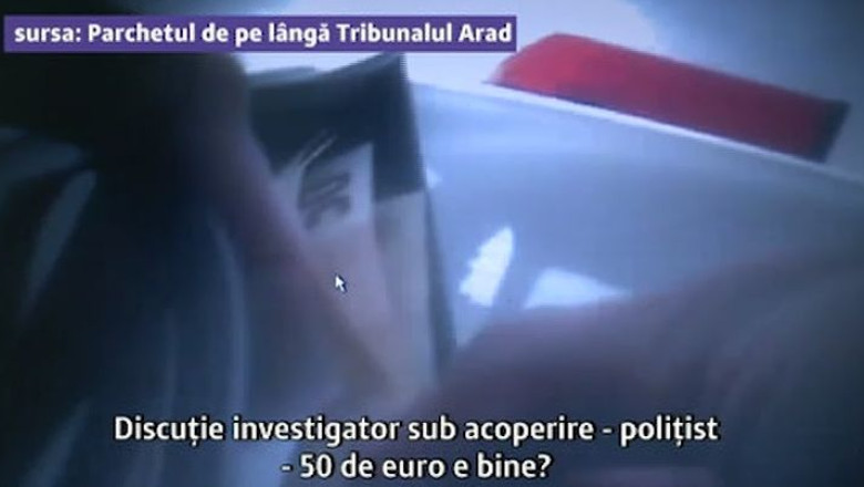 Politisti din Arad, filmati cu camera ascunsa de investigatori sub acoperire. Sunt acuzati de luare de mita Imagine