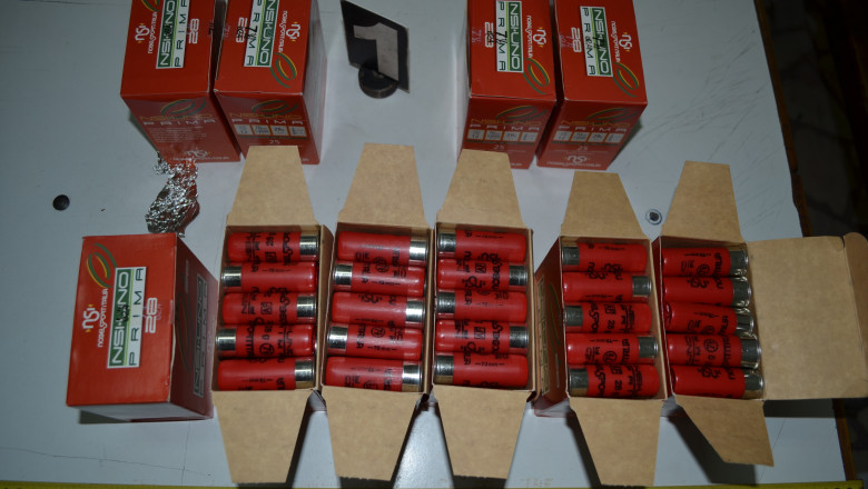 Politistii de la vama Albita au gasit 250 de cartuse de vanatoare in bagajele unui barbat Imagine