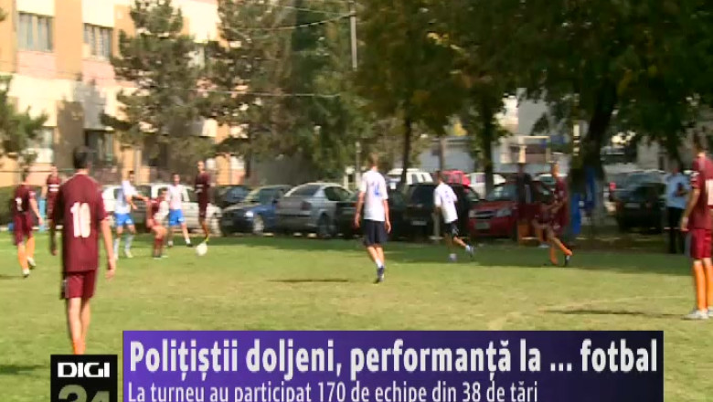 Politistii doljeni, performanta la fotbal   Imagine