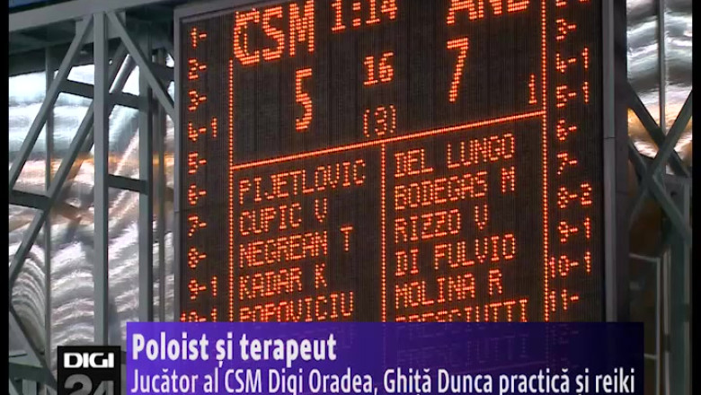 Poloist si terapeut. Un jucator al campioanei CSM Digi Oradea practica si reiki Imagine