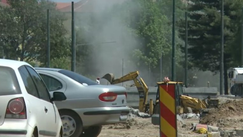 Poluare si taieri ilegale de arbori pe santierele Timisoarei Imagine