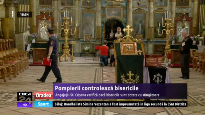 Pompierii au verificat bisericile, inaintea sarbatorii Adormirii Maicii Domnului Imagine