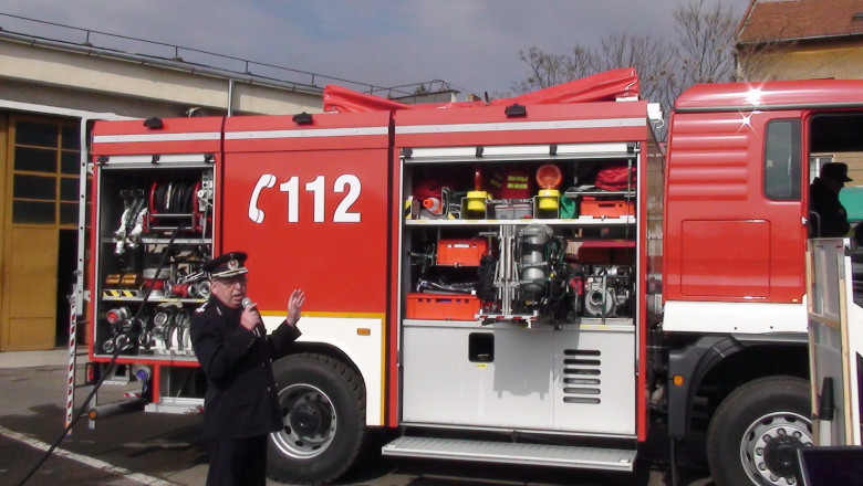 Pompierii din orasul bihorean Stei au primit o autospeciala moderna Imagine