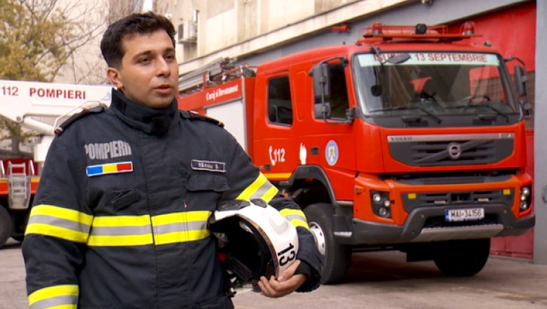 Pompierul care a salvat fata de 17 ani dupa explozia din Rahova: „Se afla fix pe coltul blocului, stiam ca fiecare secunda conteaza” Imagine