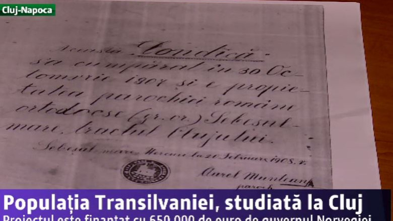 Populatia Transilvaniei, studiata in premiera la Cluj Imagine