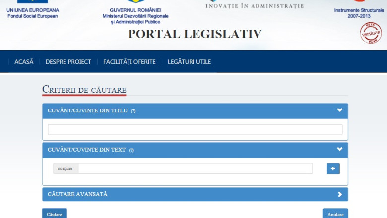 Portal de legislatie la zi pe site-ul Ministerului Justitiei Imagine