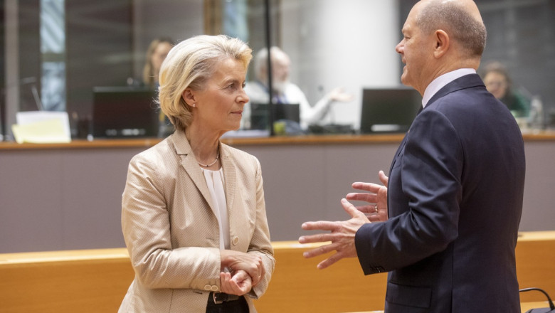 PPE pune presiune pe Scholz sa o sustina pe Ursula von der Leyen pentru un nou mandat la Comisie Imagine
