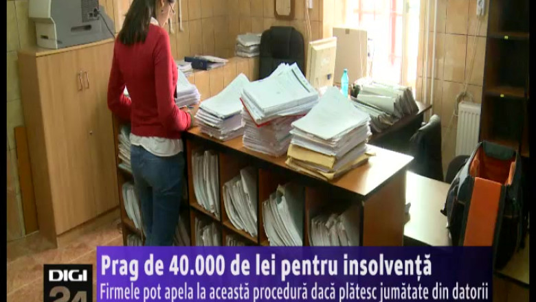 Prag de 40.000 de lei pentru insolventa Imagine