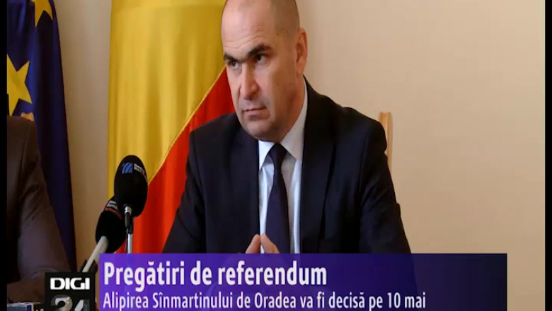 Pregatiri de referendum. Primarii de Oradea si de Sinmartin au explicat beneficiile unirii celor doua localitati Imagine