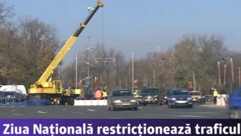 Pregatiri de Ziua Nationala. Circulatia rutiera este inchisa partial in zona Arcului de Triumf Imagine
