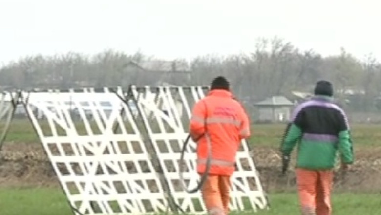 Pregatiri pentru viscol. In Buzau vor fi montate parazapezi pe 20 de kilometri din E85 Imagine