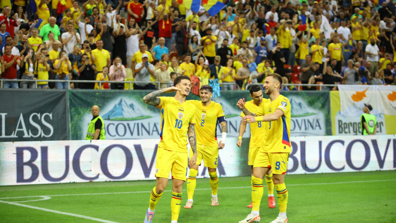 Preliminarii CM 2026, Romania - Cipru, rezultat final: 2 - 0. Goluri: Tanase si Dennis Man Imagine