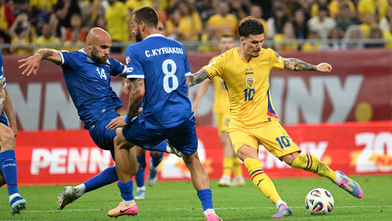 Preliminarii CM 2026. Romania, egal in Cipru dupa un joc slab si schimbari neinspirate. Am inceput cu acelasi 11 din meciul cu Canada Imagine