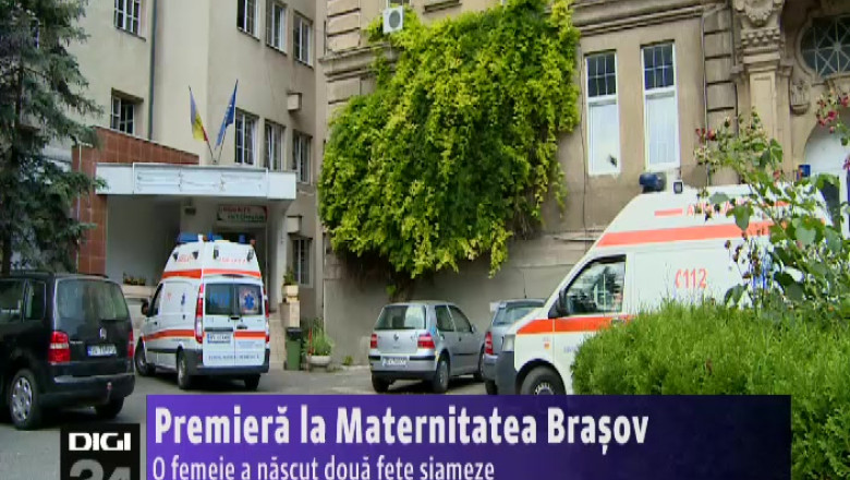 Premiera la Maternitatea Brasov. O femeie a nascut doua fete siameze Imagine