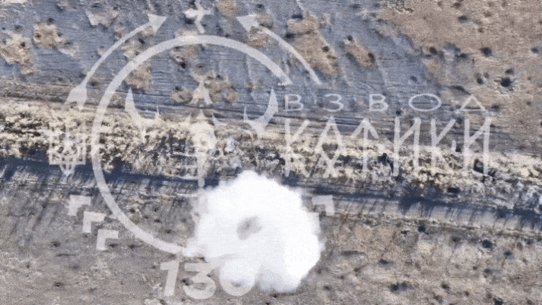 Premiera. Ucrainenii au doborat o drona a rusilor cu o grenada lansata din alta drona Imagine