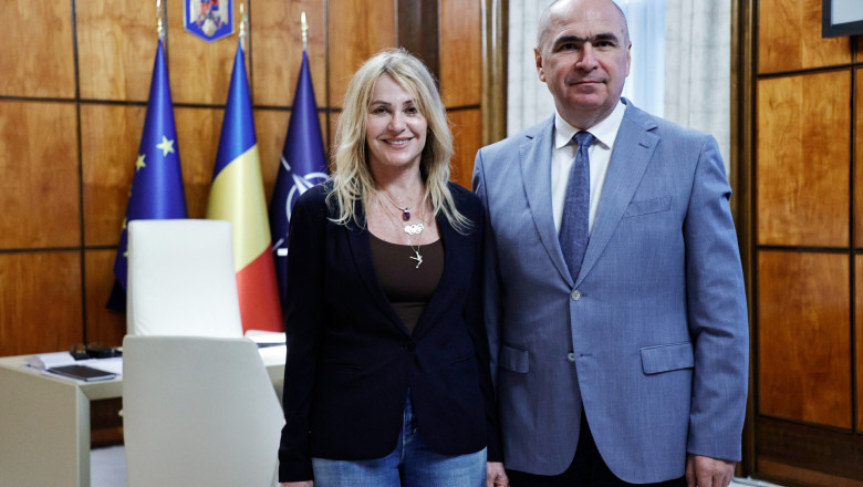 Premierul Bolojan, intrevedere cu Nadia Comaneci, la Palatul Victoria