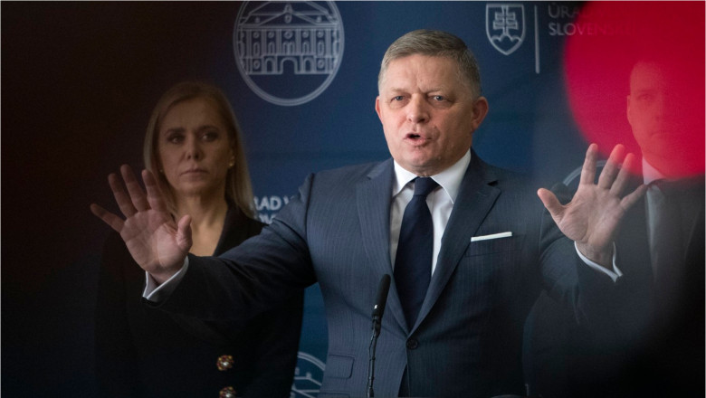 Premierul slovac Robert Fico sustine ca mai multe tari NATO si UE vor sa trimita trupe in Ucraina Imagine