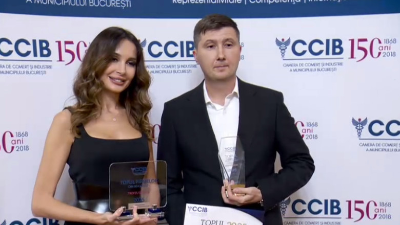 Premii pentru DIGI Romania si emisiunea Business Club de la Digi24 la gala organizata de Camera de Comert si Industrie Bucuresti Imagine