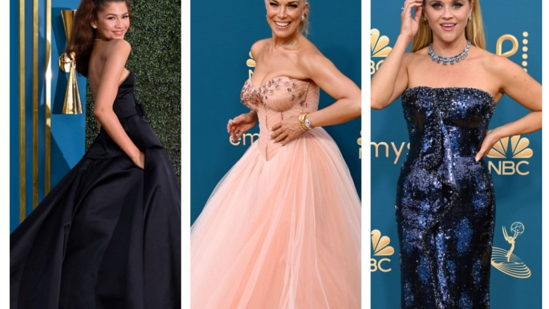 Premiile Emmy 2022: Starurile au stralucit din nou pe covorul rosu. Ce rochii au purtat actritele la ceremonie Imagine