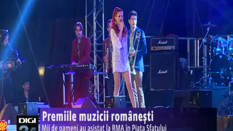 Premiile muzicii romanesti. Mii de oameni au asistat la RMA in Piata Sfatului  Imagine