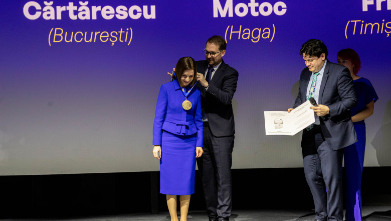 Premiul primit de Maia Sandu la Timisoara e contestat la Chisinau. Presedintia cere clarificari de la Centrul Anticoruptie Imagine