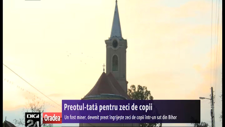 Preotul-tata pentru zeci de copii. Un fost miner, devenit preot ingrijeste zeci de copii intr-un sat din Bihor Imagine