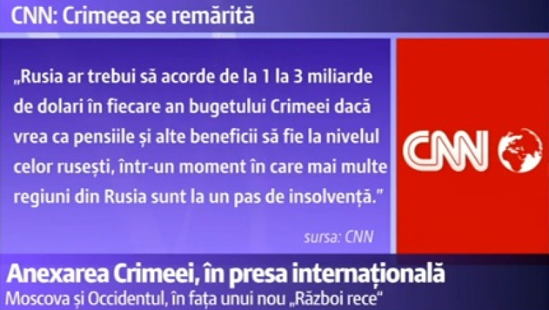 Presa internationala despre anexarea Crimeei: Moscova si Occidentul, in fata unui nou „razboi rece” Imagine