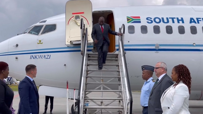 Presedintele Africii de Sud, retinut peste 24 de ore in avion in Polonia, pentru ca delegatia sa, in drum spre Kiev, avea arme Imagine