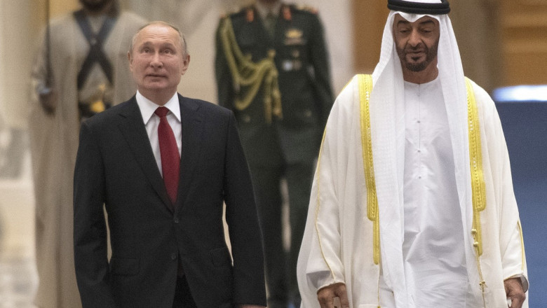 Presedintele Emiratelor Arabe Unite, seicul Mohammed bin Zayed al-Nahyan, se intalneste azi cu Vladimir Putin Imagine