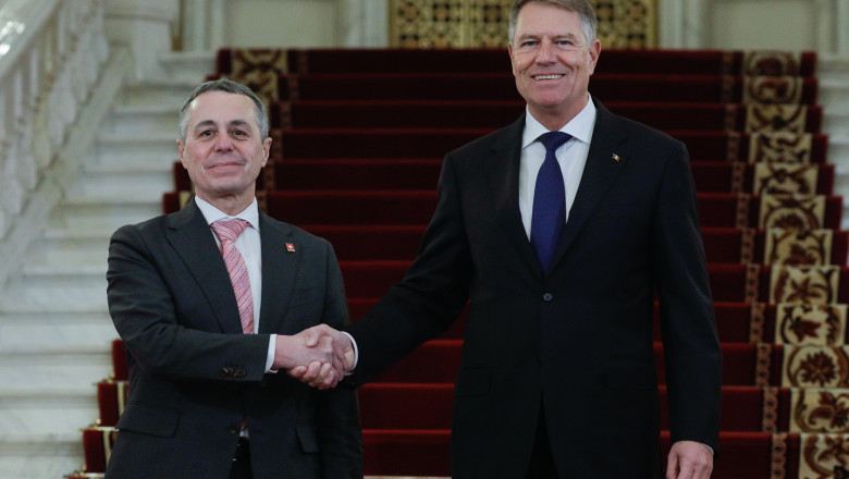 Presedintele Klaus Iohannis l-a primit, la Cotroceni, pe presedintele Elvetiei Imagine
