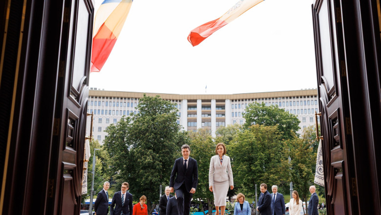 Presedintele Nicusor Dan este in vizita la Chisinau. Maia Sandu: „Ma bucur ca in fruntea Romaniei avem un partener ferm” Imagine