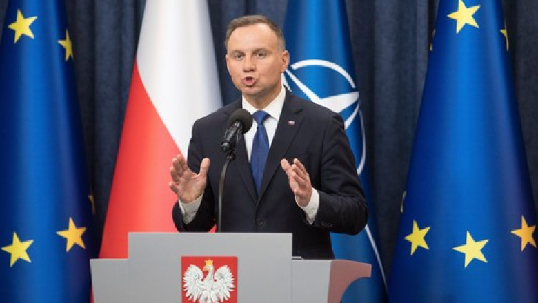 Presedintele Poloniei a cerut insistent la Davos ”arme, arme si iar arme” Imagine