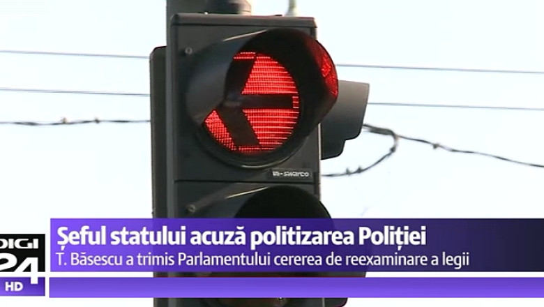 Presedintele retrimite in Parlament legea care ar conferi sefului Politiei rang de secretar de stat Imagine