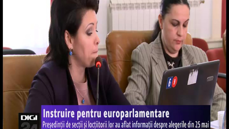 Presedintii de sectii si loctiitorii lor au fost instruiti pentru alegerile europarlamentare din 25 mai Imagine