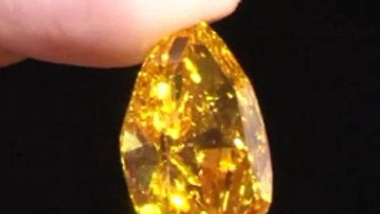 Pret record pentru un diamant portocaliu Imagine