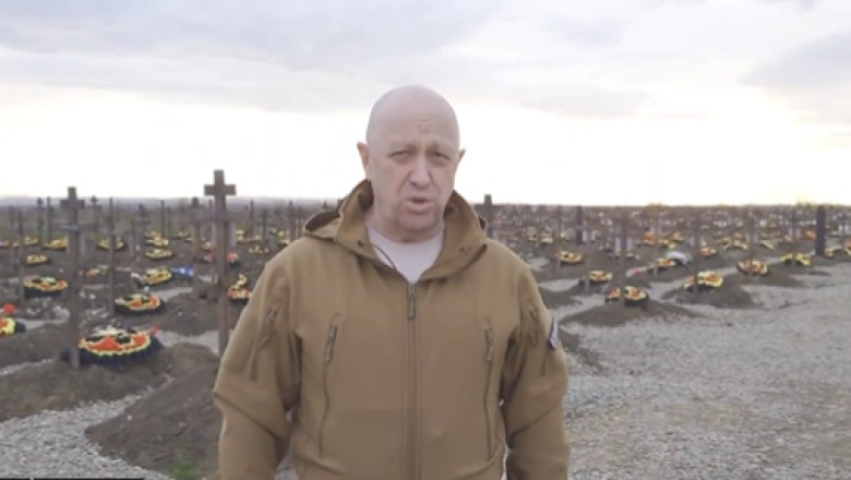 Prigojin recunoaste ca Wagner continua sa sufere pierderi in Ucraina. „Cimitirul creste. Cei care lupta mor uneori” Imagine