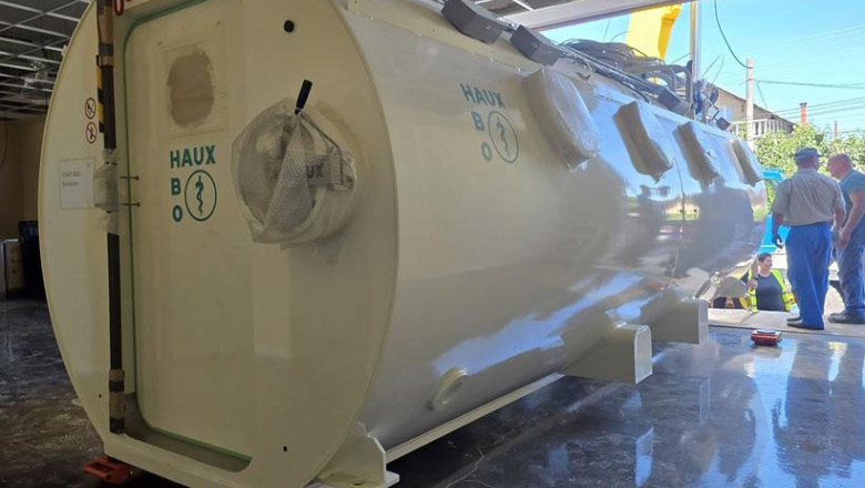 Prima camera hiperbara in dotarea unui spital public din Romania a fost livrata in Cluj-Napoca. Proiect finantat prin PNRR Imagine