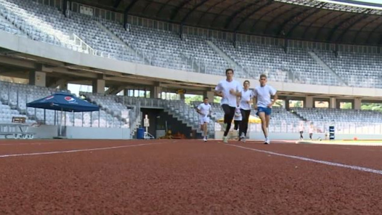 Prima competitie de atletism pe Cluj Arena Imagine